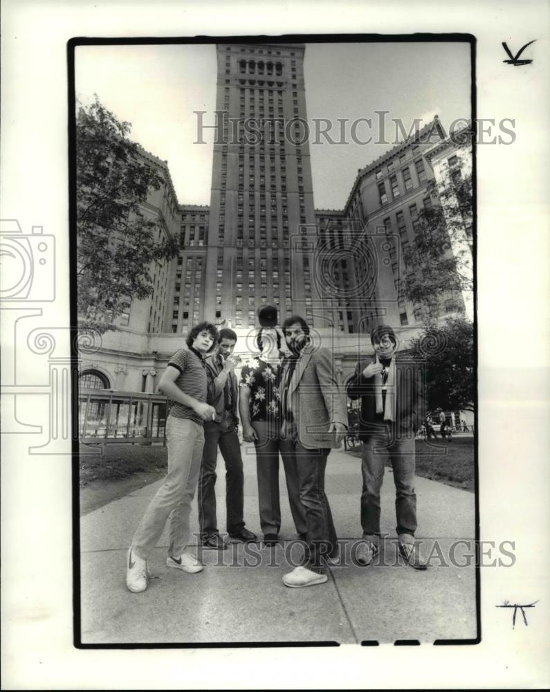 1984 Press Photo Ken Miller, Johnny Henton, Frank Santorelli, Keith Gisser - Historic Images