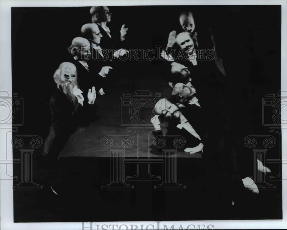 1980 Press Photo Kurt Jooss ballet The Green Table presented by Cleveland Ballet - Historic Images