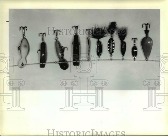 Press Photo Fishing Flies - Historic Images