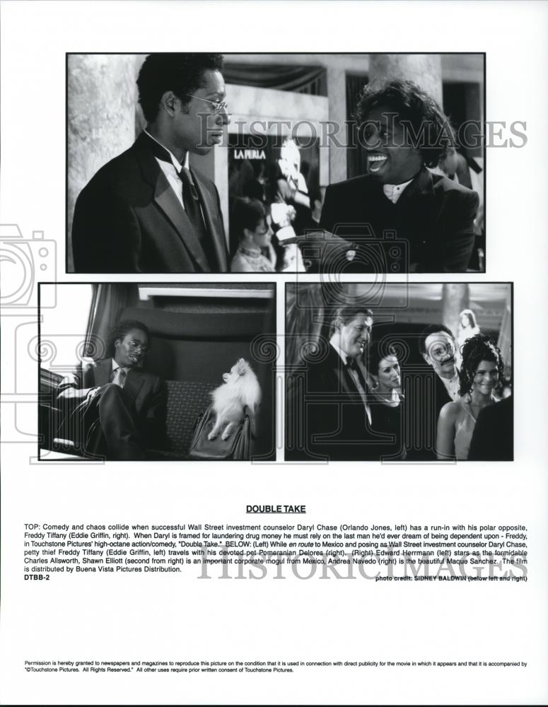 Undated Press Photo Orlando Jones & Eddie Griffin in Double Take - cvp47667 - Historic Images