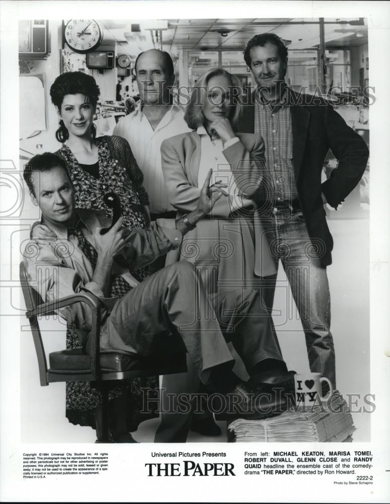 1994 Press Photo Michael Keaton Marisa Tomei Robert Duvall and Glenn Close - Historic Images