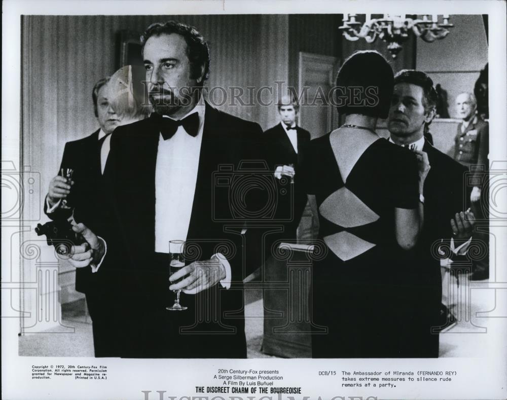 1973 Press Photo Fernando Rey stars in The Discreet Charm of the Bourgeoisie - Historic Images