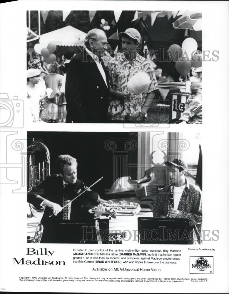 1995 Press Photo Adam Sandler Darren McGavin Billy Madison - Historic Images