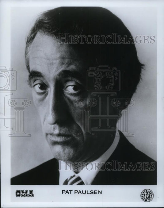 1973 Press Photo Pat Paulsen American Comedian and Satirist - Historic Images