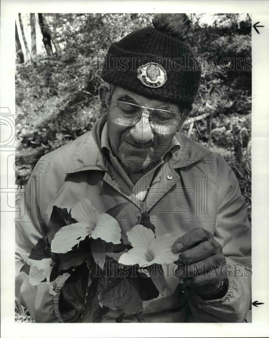 1986 Press Photo Wildflower garden of Paul & Hilda Otto - Historic Images