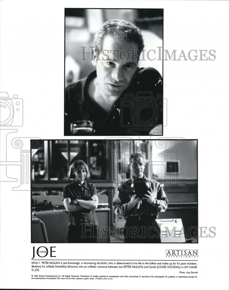 1999 Press Photo Peter Mullan and Louise Goodall star in My Name is Joe - Historic Images