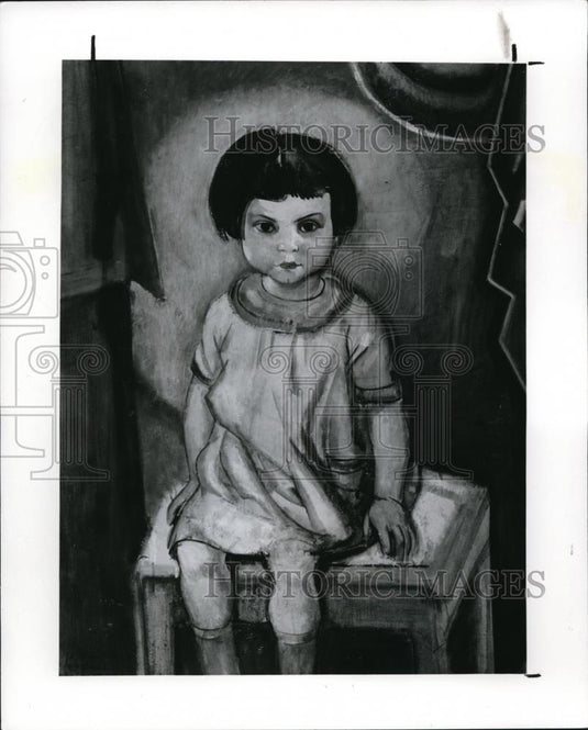 1989 Press Photo June by Artist William Sommer, American in Oil on Cardboard - Historic Images