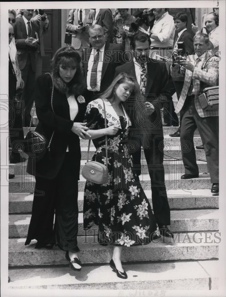 1991 Press Photo Katey Segal Charlotte Ross Alan Rachins She Says She's Innocent - Historic Images