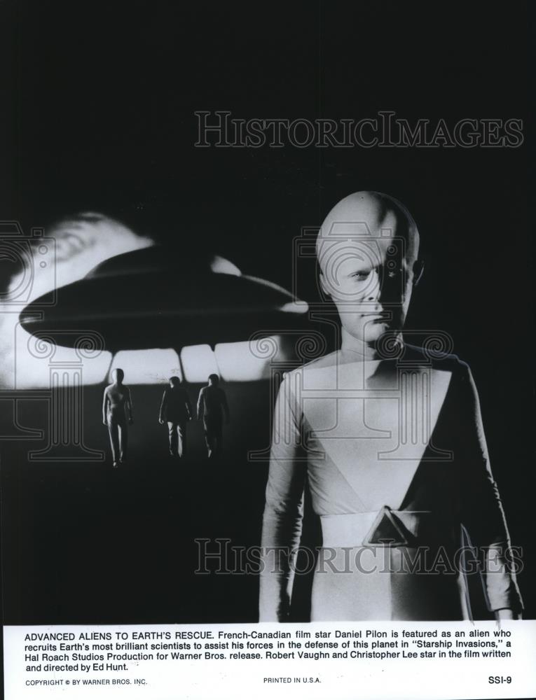 1977 Press Photo Daniel Pilon in Starship Invasions - Historic Images