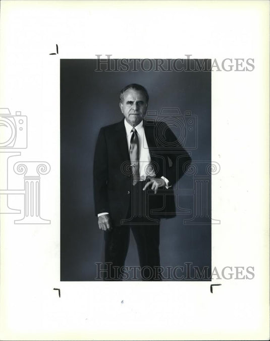 1985 Press Photo Charles Z Wick, Director United States Information Agency - Historic Images