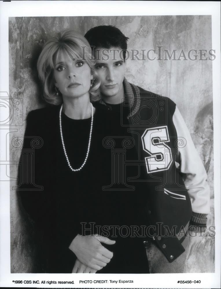 1996 Press Photo Meredith Baxter and Peter Focinelli in After Jimmy - Historic Images