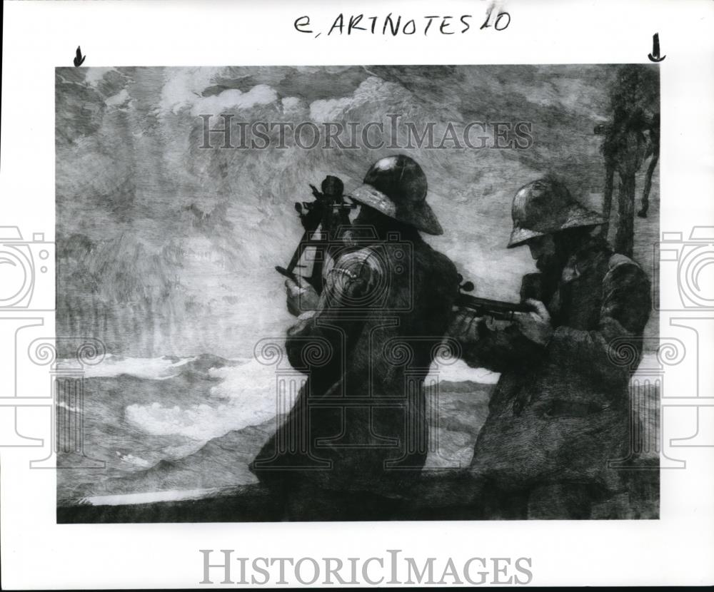 1986 Press Photo Eight Bells by Winslow Homer, American, 1836-1910 - Historic Images