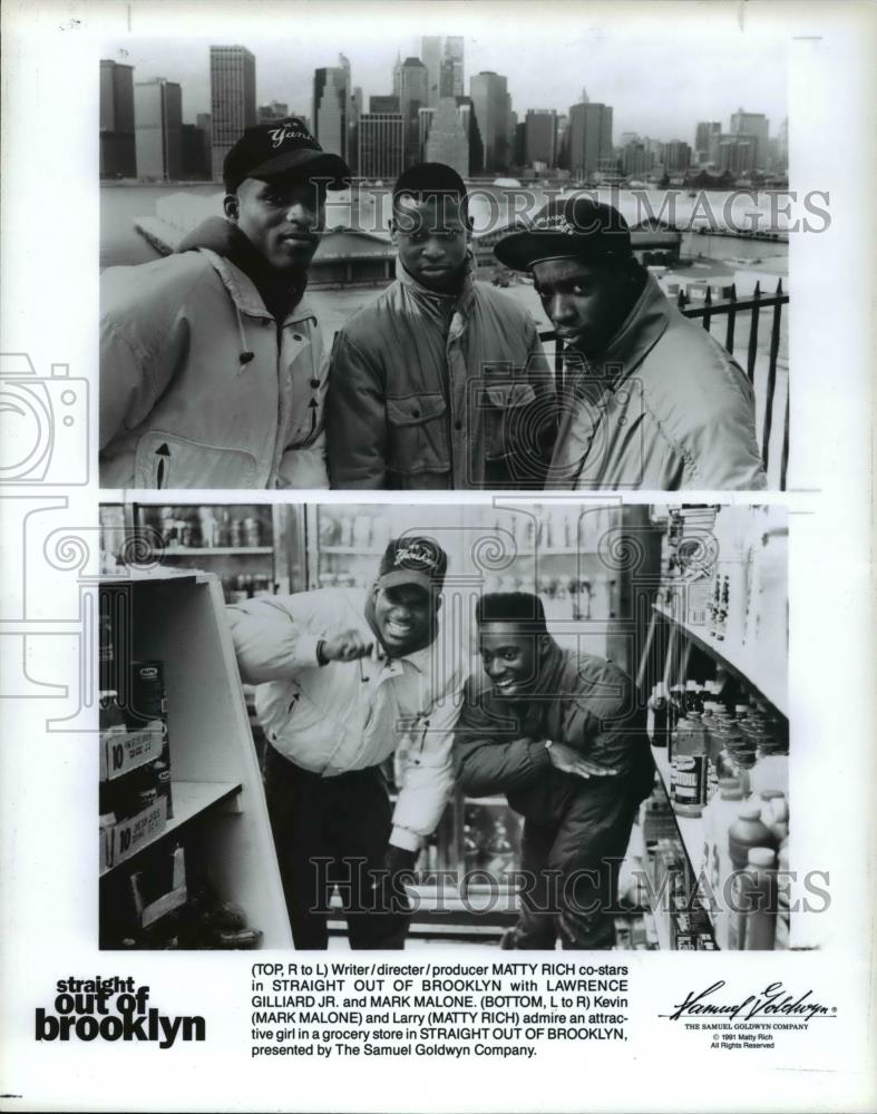 1991 Press Photo Samuel Goldwyn presents Straight Out Of Brooklyn with Mark - Historic Images