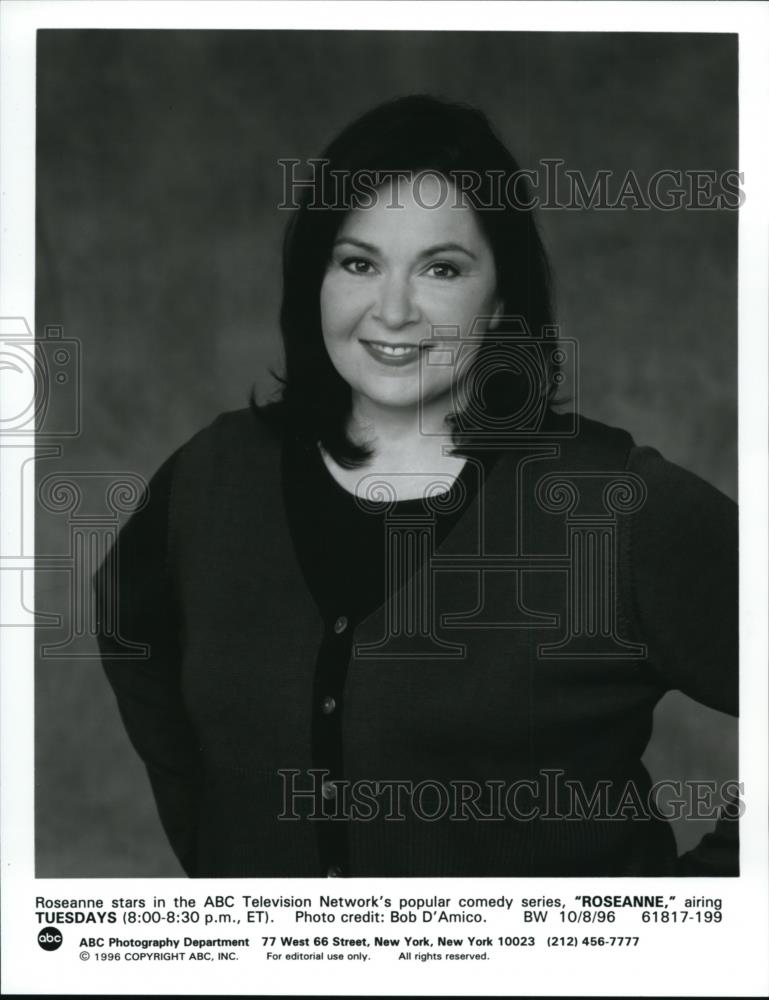 1987 Press Photo Roseanne stars in ABC-TV comedy series Roseanne - Historic Images