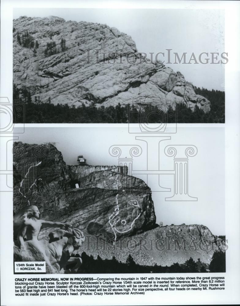1988 Press Photo Crazy Horse Memorial - Historic Images