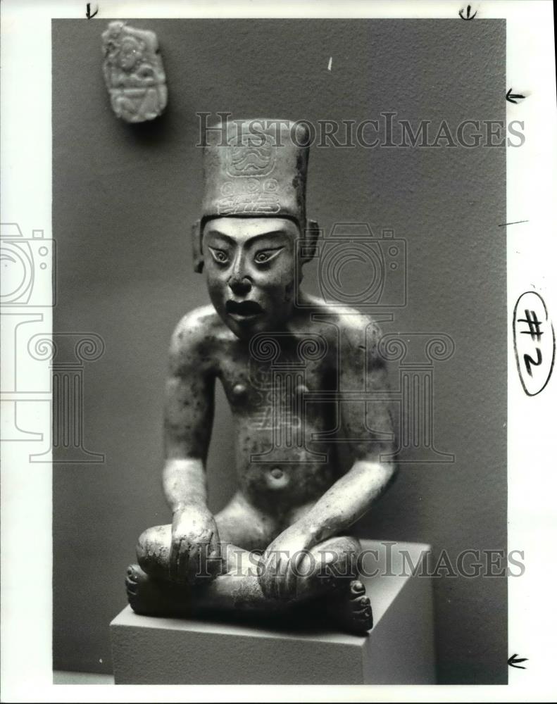 1986 Press Photo Pre-Columbian Installation at the Art Museum - Historic Images