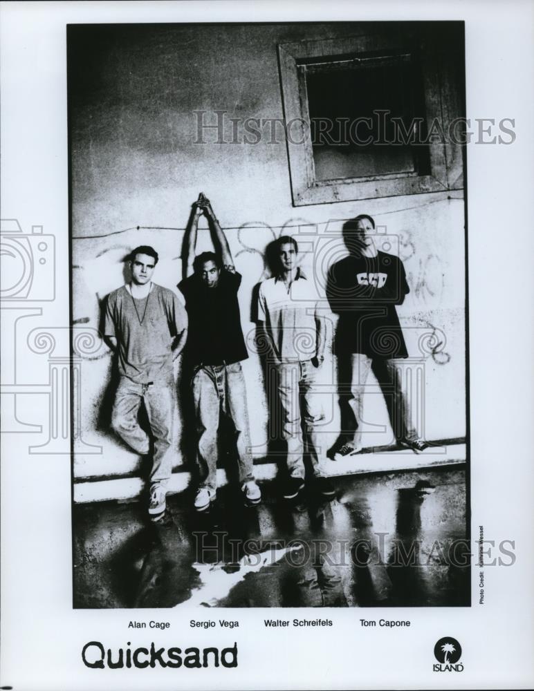 Press Photo Alan Cage Sergio Walter Schreifels Tom Capone of Quicksand - Historic Images