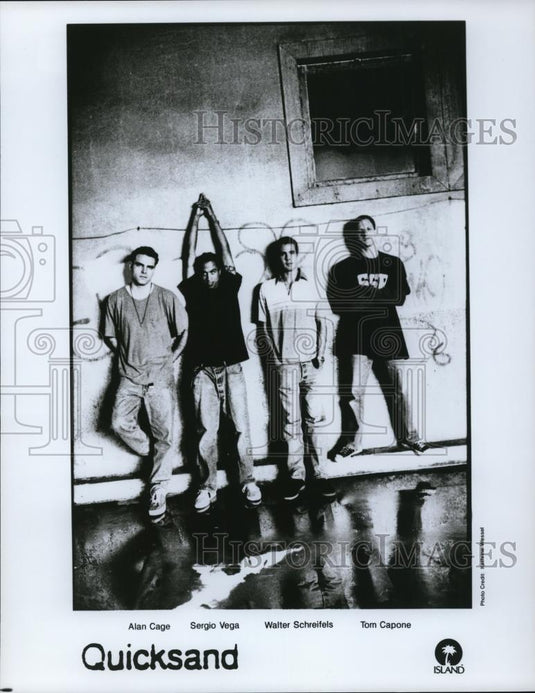 Press Photo Alan Cage Sergio Walter Schreifels Tom Capone of Quicksand - Historic Images