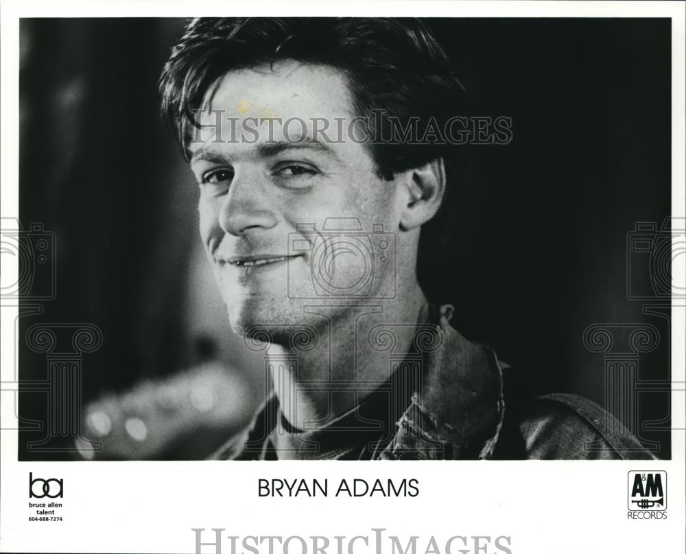 1991 Press Photo Bryan Adams Pop Singer and Musician - Historic Images