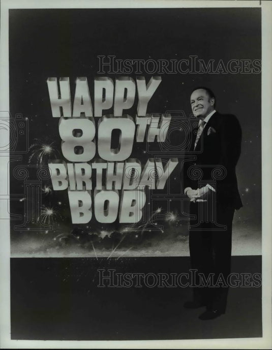 1983 Press Photo Bob Hopes 80th Birthday - Historic Images
