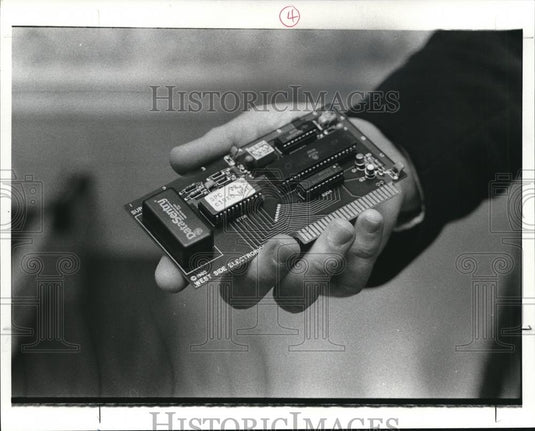 1983 Press Photo Circuit board, computer - Historic Images