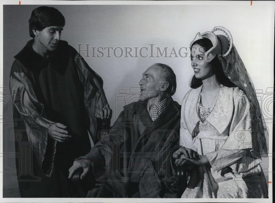 1976 Press Photo Bruce Plumer Charles Caron Sheila Maureen in Finn - Historic Images