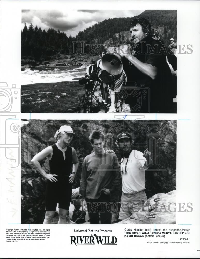 1994 Press Photo Merly Streep & Kevin Bacon in The River Wild - Historic Images