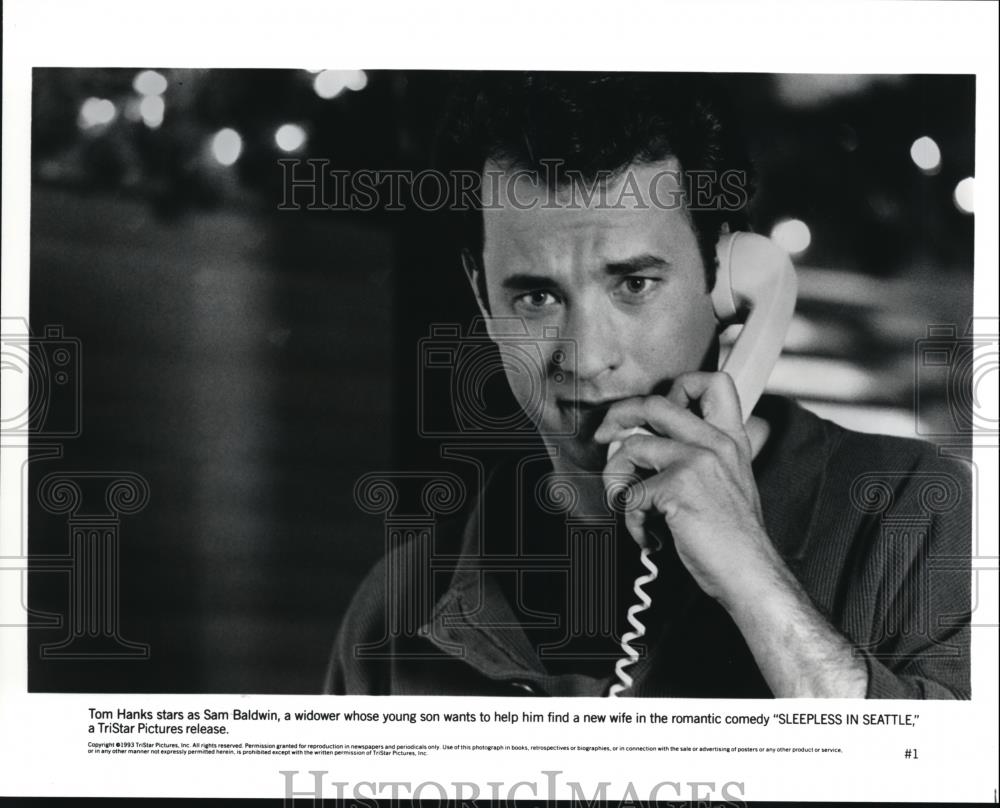 1993 Press Photo Tom Hanks in Sleepless in Seattle - Historic Images