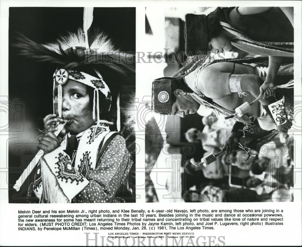 1981 Press Photo General Cultural reawakening among Urban Indians - Historic Images