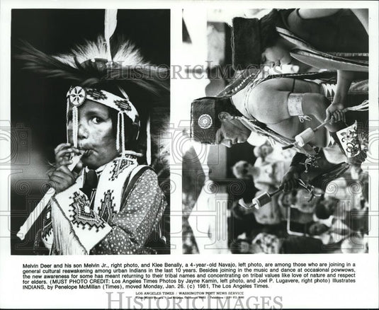1981 Press Photo General Cultural reawakening among Urban Indians - Historic Images