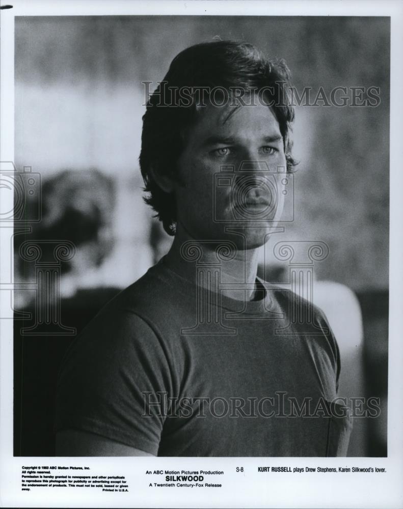 1983 Press Photo Kurt Russell in Silkwood - Historic Images