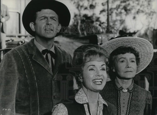 1961 Press Photo Debbie Reynolds, Andy Griffith in The Second Time Around - Historic Images