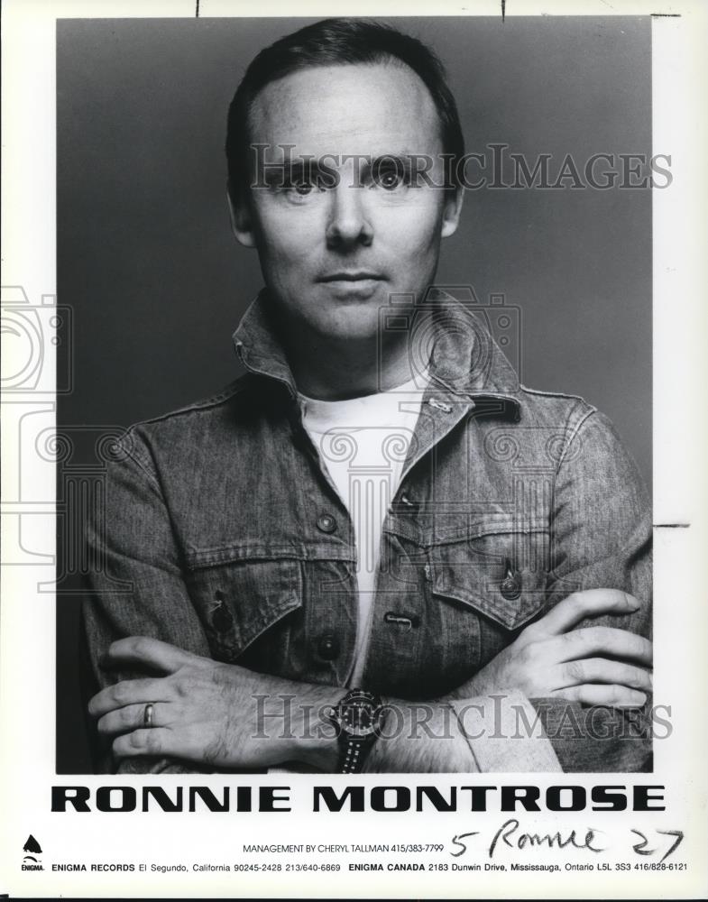 1990 Press Photo Ronnie Montrose - Historic Images