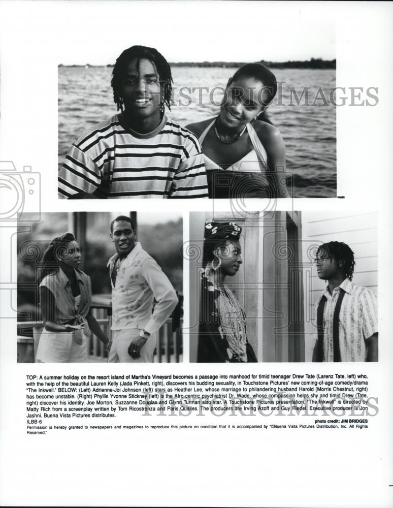 1994 Press Photo Larenz Tate and Jada Pinkett in The Ink Well - Historic Images