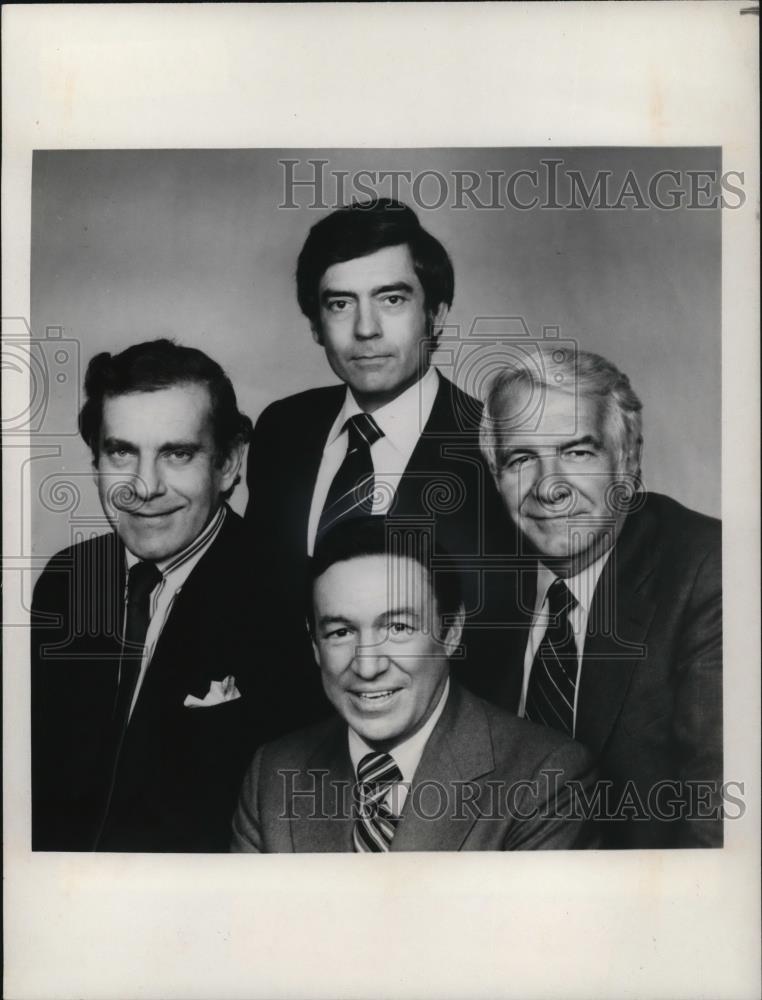 1979 Press Photo Dan Rather Harry Reasoner Mike Wallace Morley Safer 60 Minutes - Historic Images