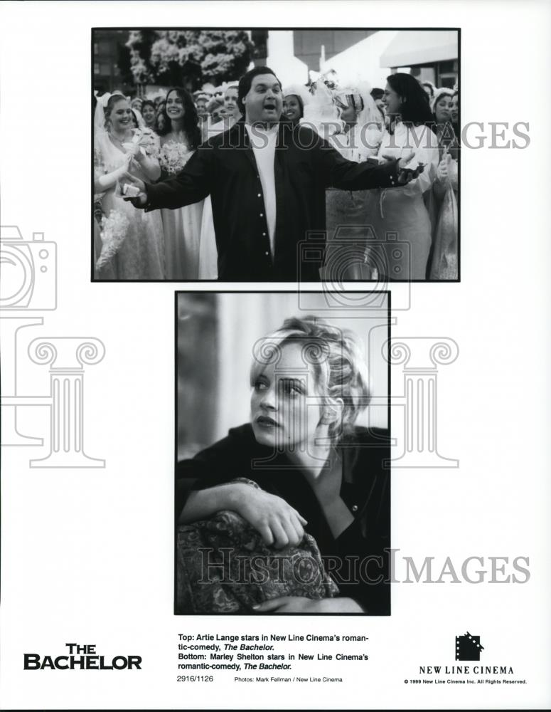 1999 Press Photo Artie Lange & Marley Shelton in The Bachelor - Historic Images