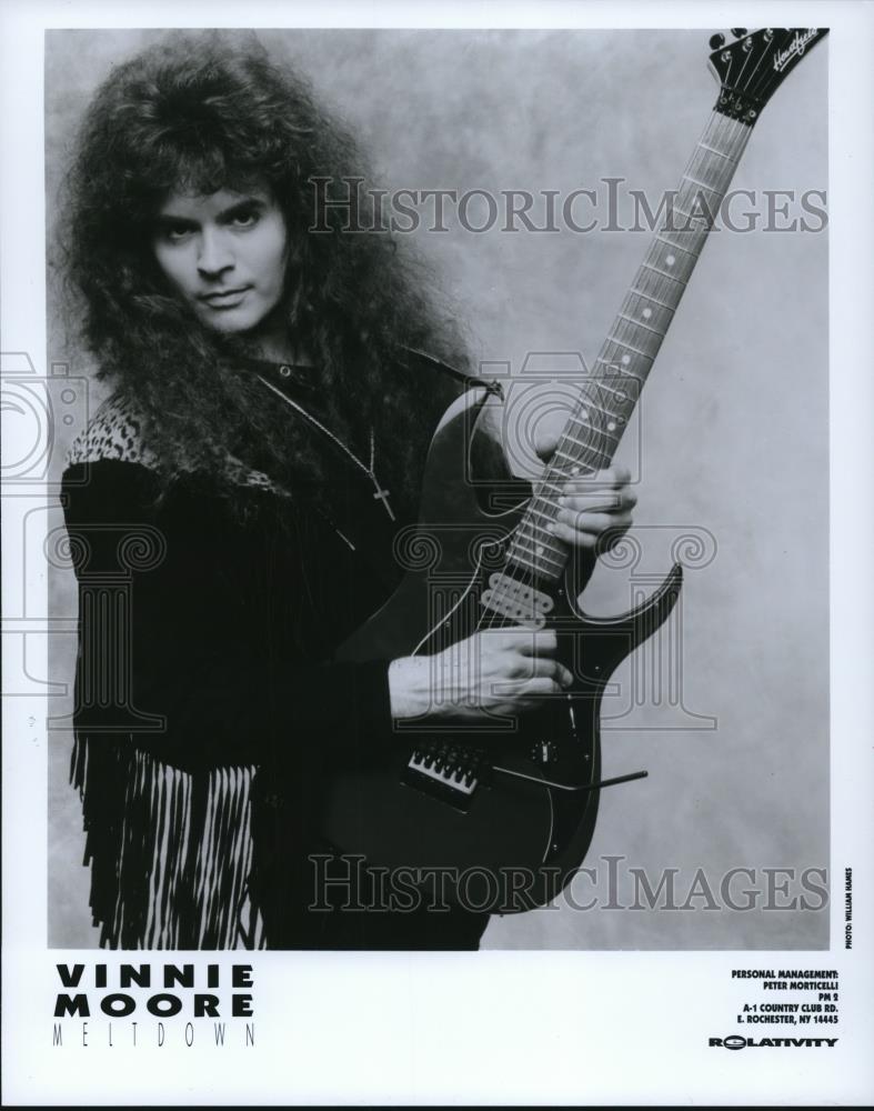 1992 Press Photo Vinnie Moore Musiican - Historic Images