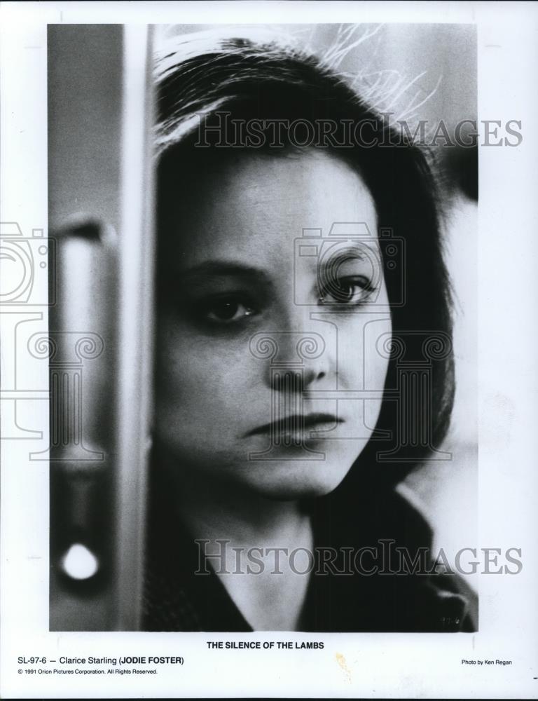 1991 Press Photo Jodie Foster in The Silence of the Lambs - Historic Images