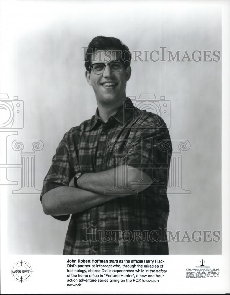 1994 Press Photo John Robert Hoffman stars as Harry Flack in Fortune Hunter - Historic Images