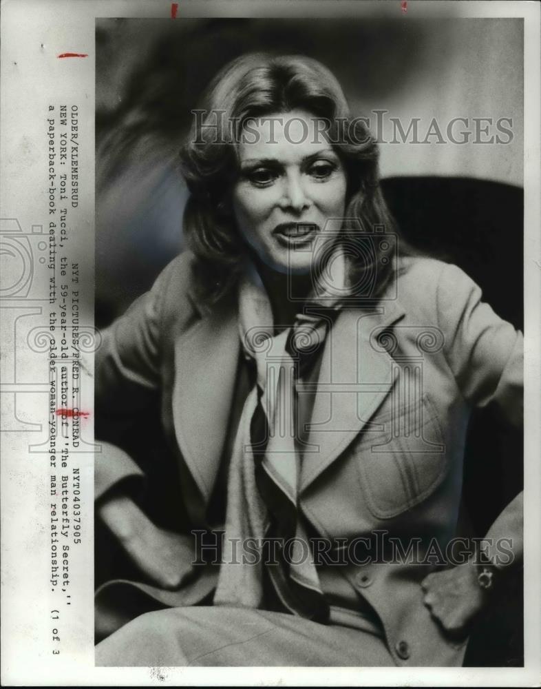 1979 Press Photo Toni Tucci Author of The Butterfly Secret - Historic Images