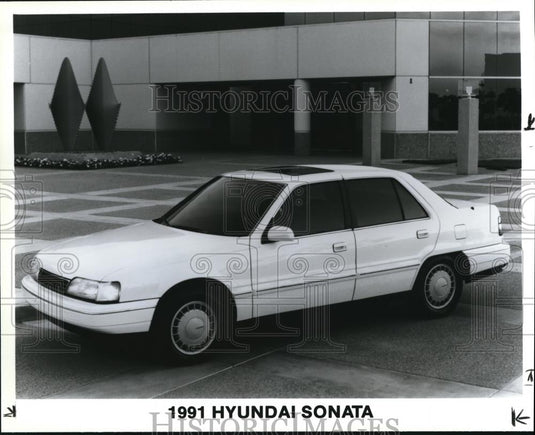 1991 Press Photo The Hyundai Sonata - Historic Images