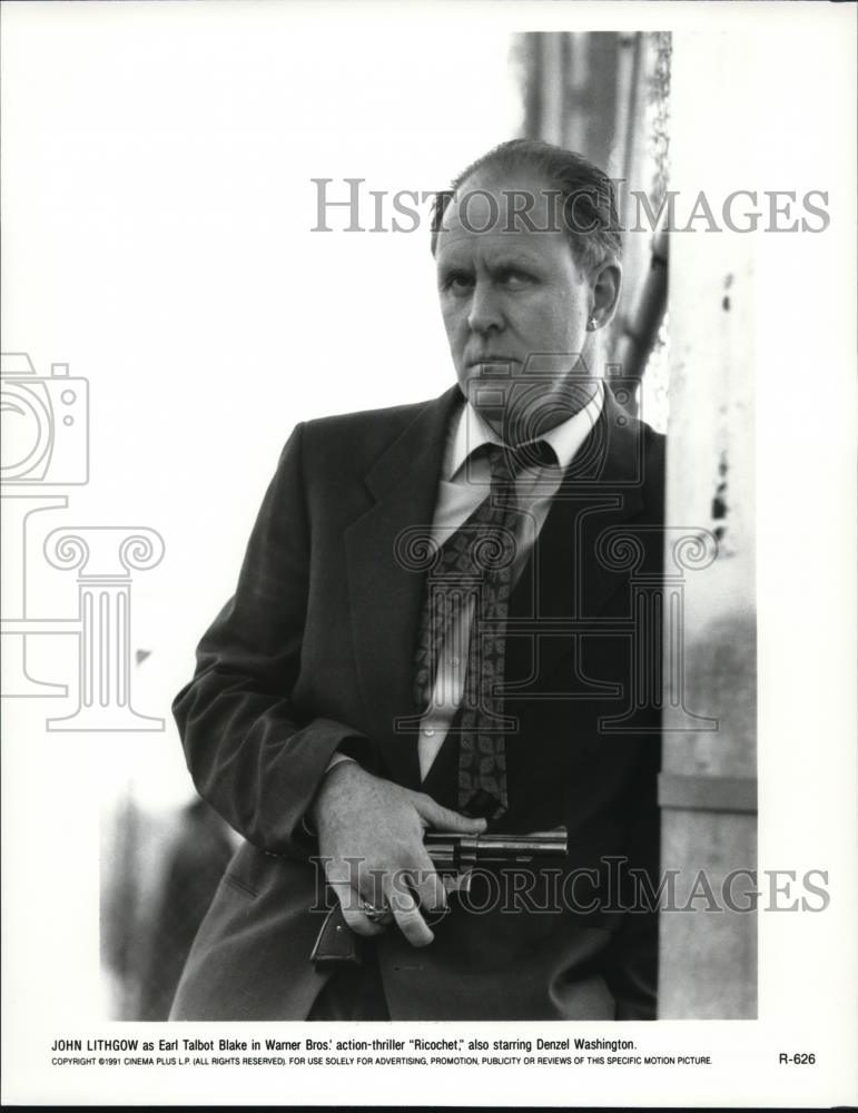 1992 Press Photo John Lithgow stars as Earl Talbot in Ricochet - cvp42135 - Historic Images