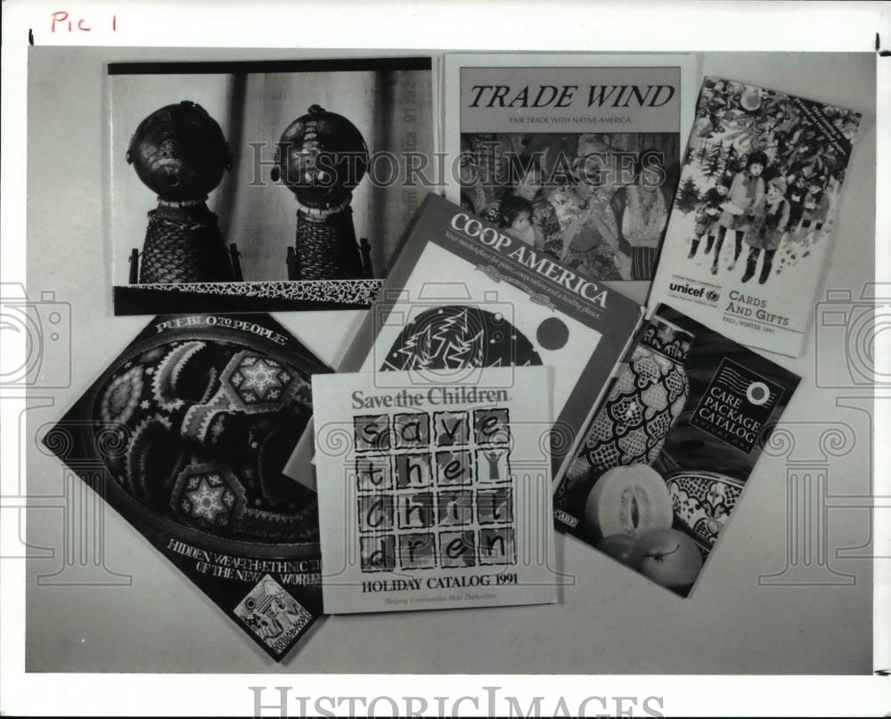 1991 Press Photo Illustration of Non-Profit Catalogs - cva57499 - Historic Images