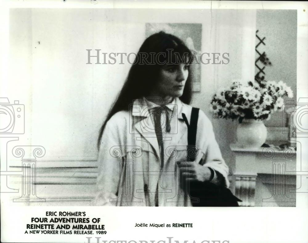 1990 Press Photo Joelle Miquel stars in Four Adventures of Reinette Mirabelle - Historic Images