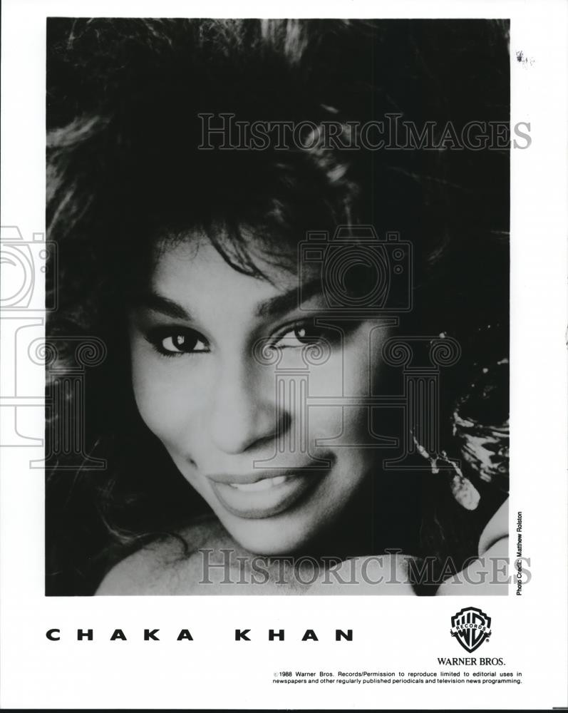 1989 Press Photo Chaka Khan - cvp52292 - Historic Images