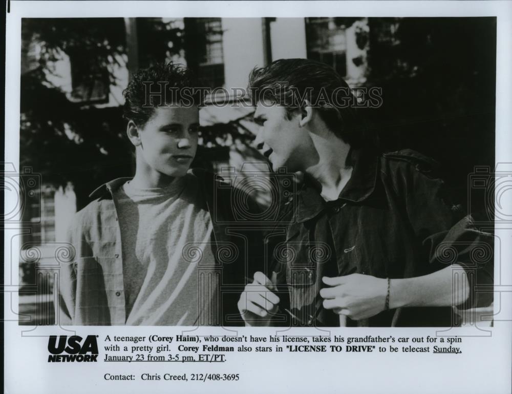 1994 Press Photo Corey Haim Corey Feldman in License to Drive - cvp51717 - Historic Images