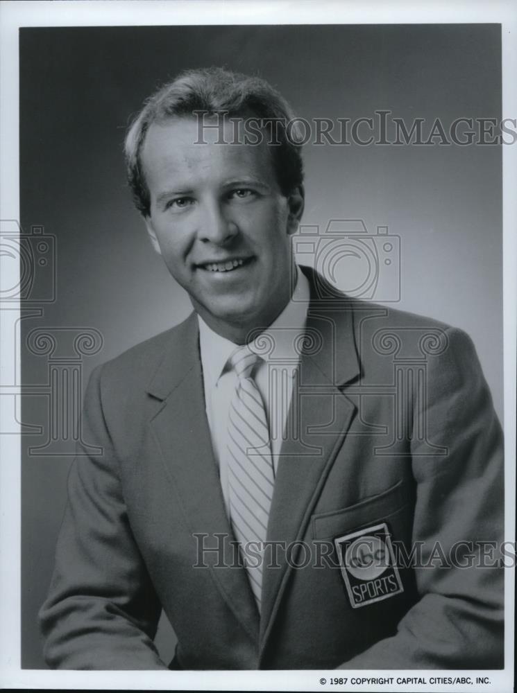 1987 Press Photo Al Trautwig host of ABC's Monday Sportsnite - cvp54136 - Historic Images