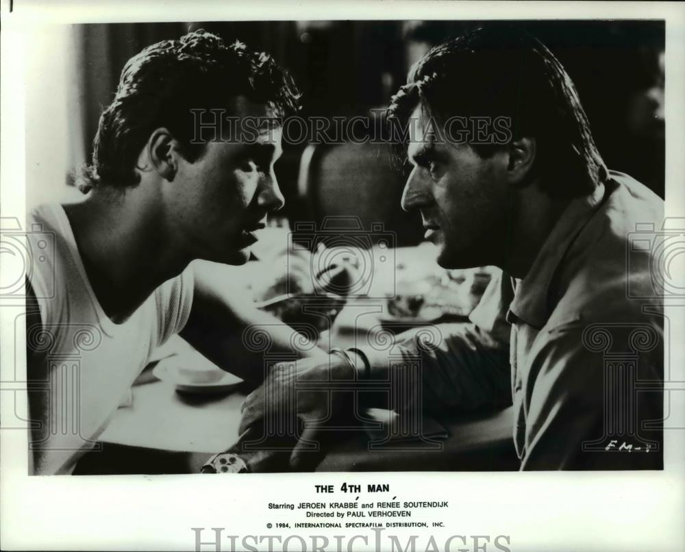 1987 Press Photo Jeroen Krabbe and Renee Soutendijk star in The 4th Man - Historic Images