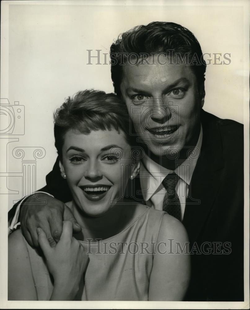 1958 Press Photo Guy Mitchell & Peggy King on Guy Mitchell Show - Historic Images