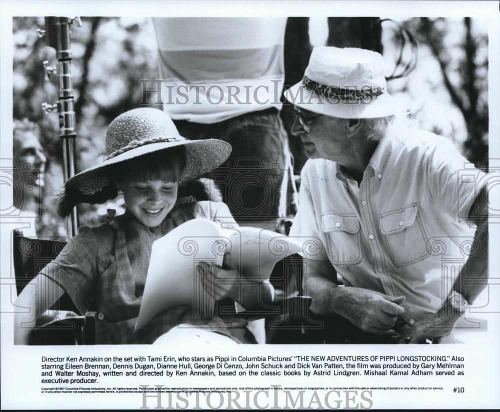 1997 Press Photo Director Ken Annakin Tami Erin Pippi Longstocking - Historic Images